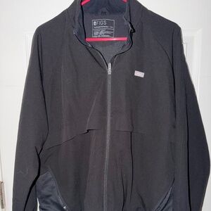 Women's Figs Sydney Scrub Jacket in Black